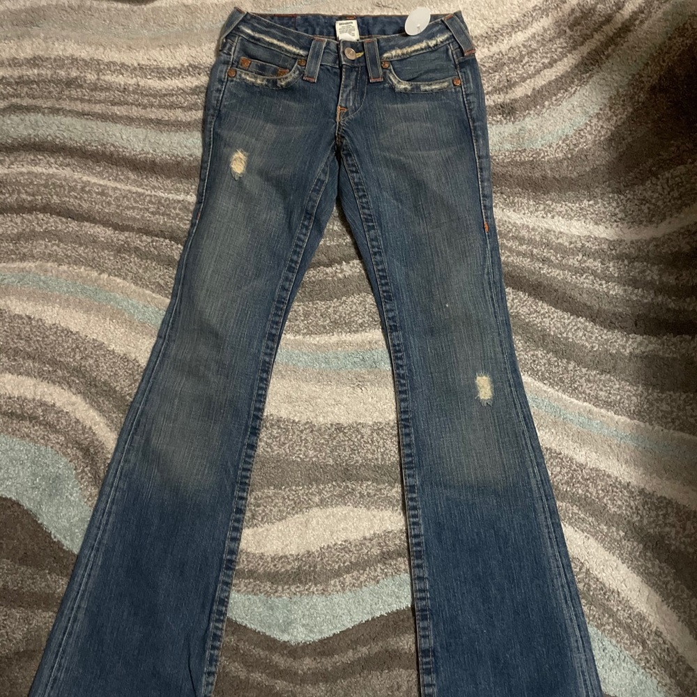 True Religion vintage original blue Jean size 24l